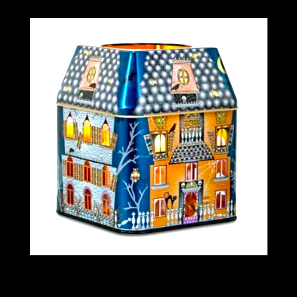 Partylite Spooky House 3-wick jar tin